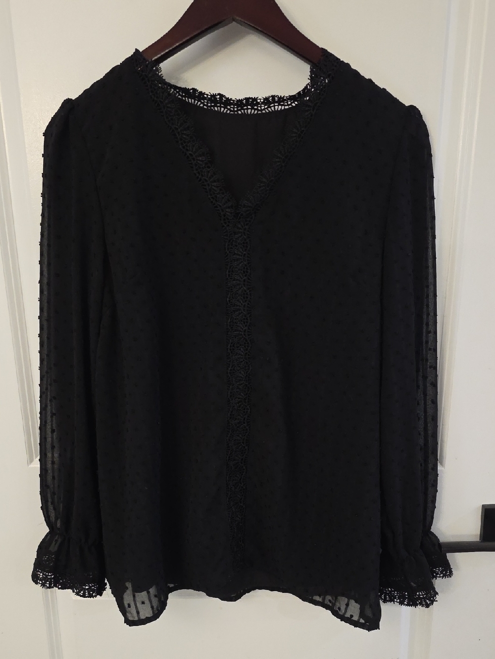 Beautiful Lace Black Blouse